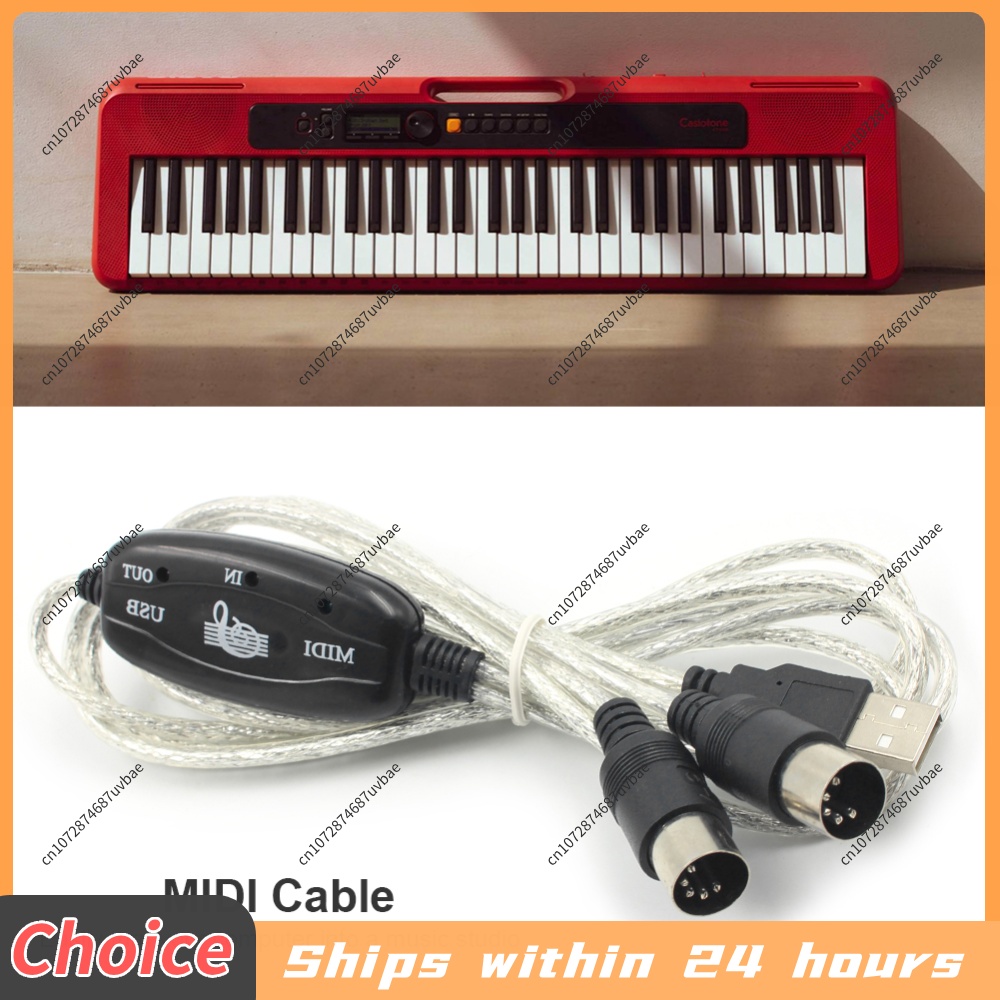 Musical Instrument Keyboard - Cabo MIDI Profissional USB IN-OUT para