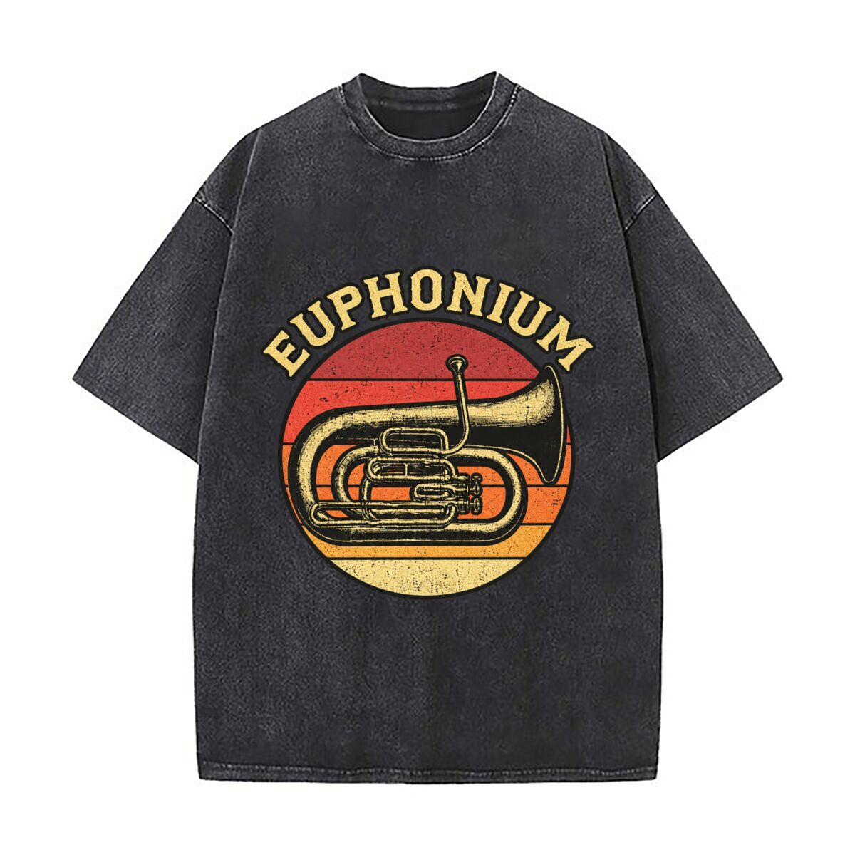 Musical Instrument Euphonium - Camiseta vintage de manga curta, estilo