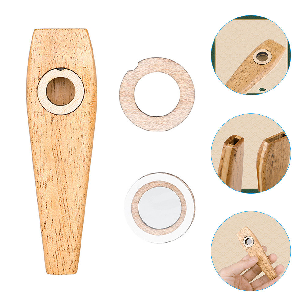 Musical Instrument Keyboard - 1 conjunto de kazoo de madeira