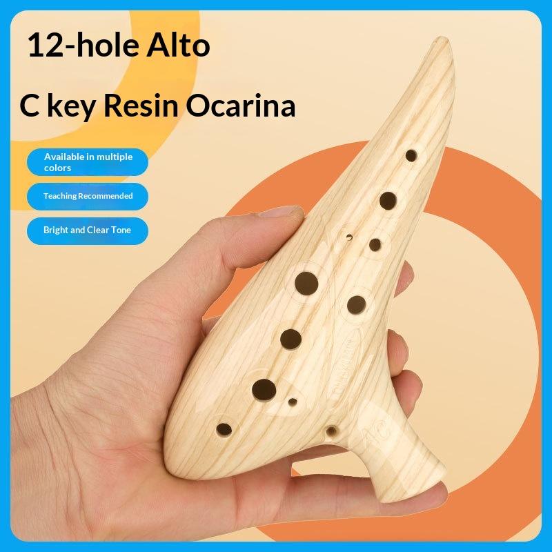 Musical Instrument Qin - Novo # Ocarina de 12 furos,