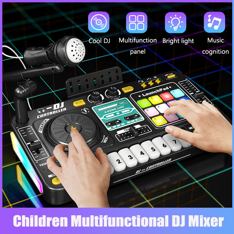 Musical Instrument Keyboard - DJ mistura brinquedos para crianças multi-funcional