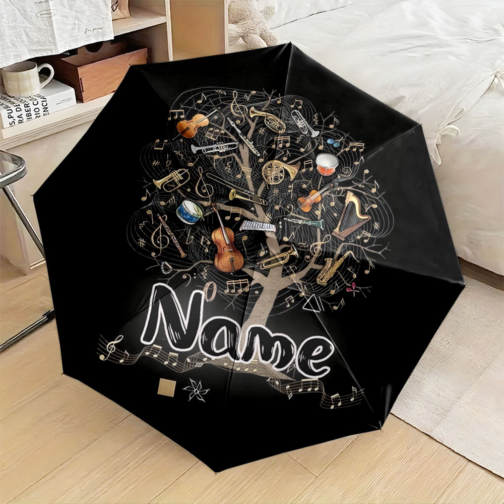 Musical Instrument Name - Guarda-chuva personalizado com nome, 