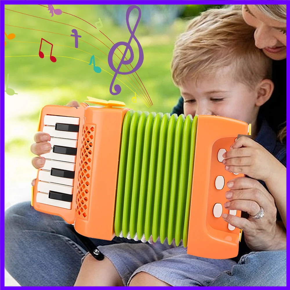 Musical Instrument Qin - Acordeão de Brinquedo para Crianças com