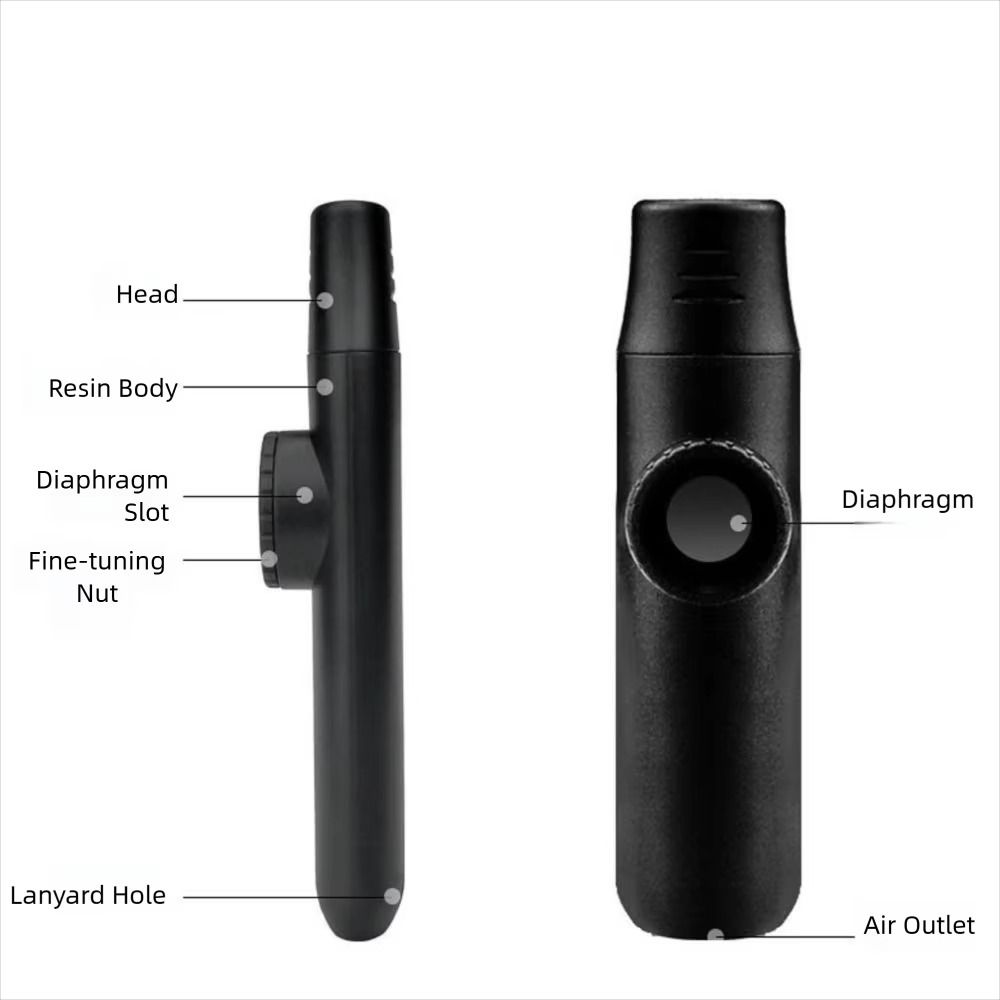 Musical Instrument Easy To Learn For Adults - Flauta Kazoo Mini Portátil e Divertida,