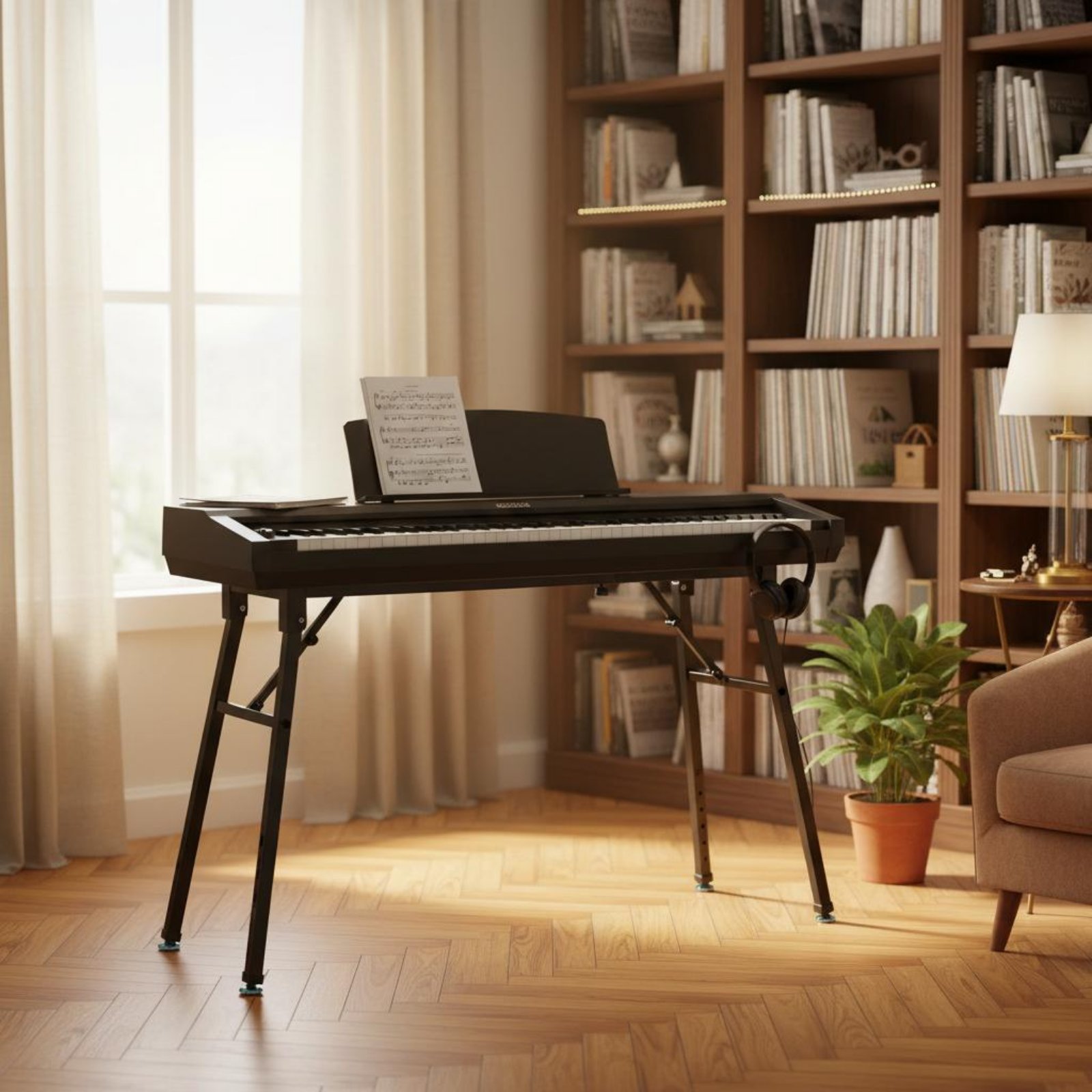 Suporte de Teclado Dobrável Po - Musical Instrument Keyboard avaliação e preço
