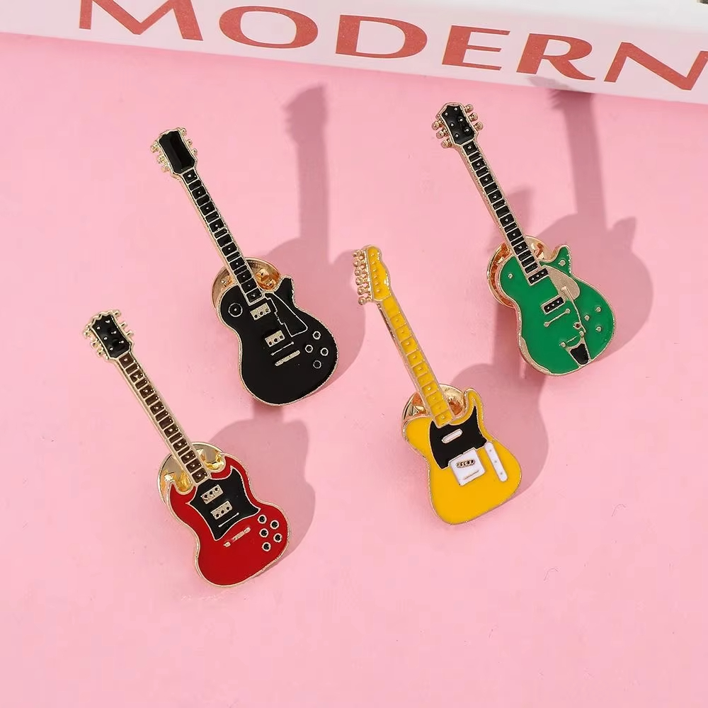Broche de Metal Esmaltado Vint - Musical Instrument Symbols avaliação e preço