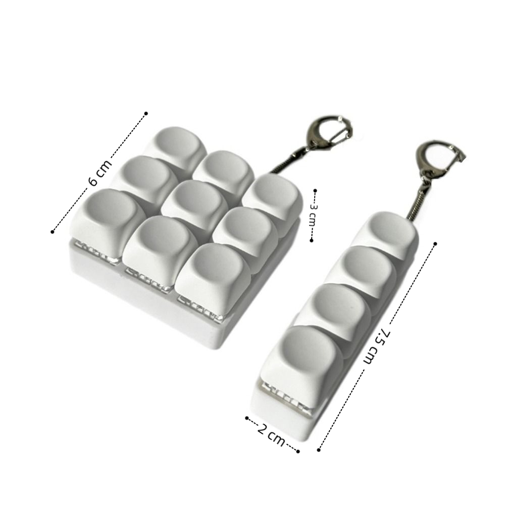 Novo fidget chaveiro diy tecla - Musical Instrument Keyboard avaliação e preço