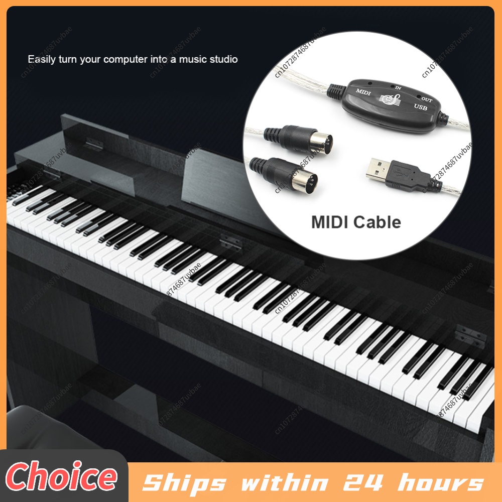 Cabo MIDI Profissional USB IN- - Musical Instrument Keyboard avaliação e preço