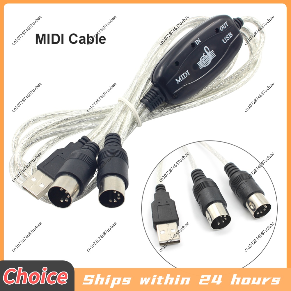 Cabo MIDI Profissional USB IN- - Musical Instrument Keyboard avaliação e preço