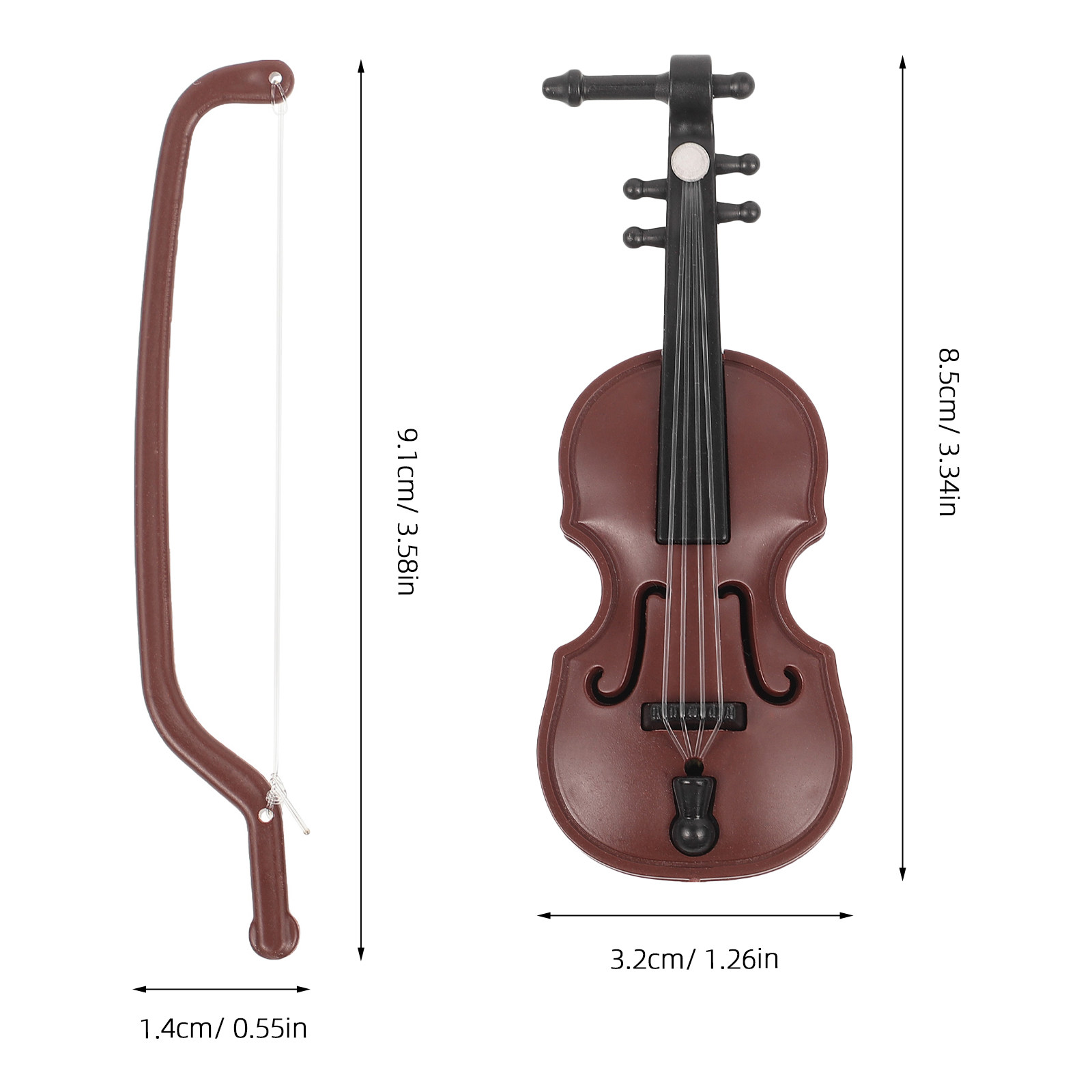 20 conjuntos de mini violinos  - Musical Instrument Xmas Ornaments avaliação e preço