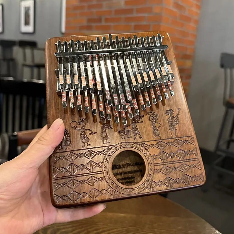 Kalimba de madeira portátil pa - Musical Instrument Keyboard avaliação e preço
