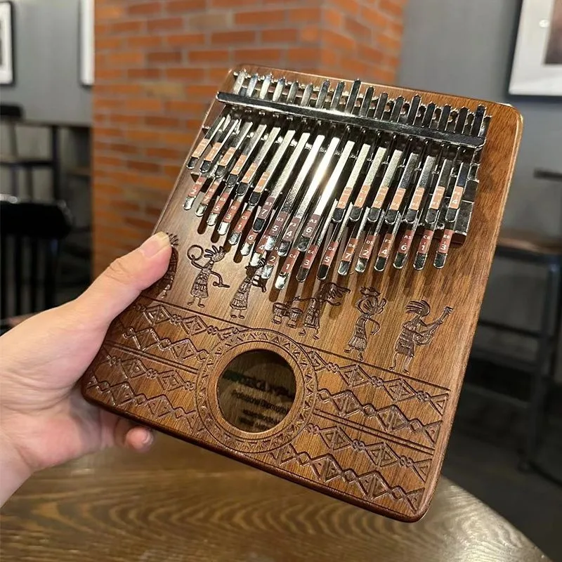 Kalimba de madeira portátil pa - Musical Instrument Keyboard avaliação e preço