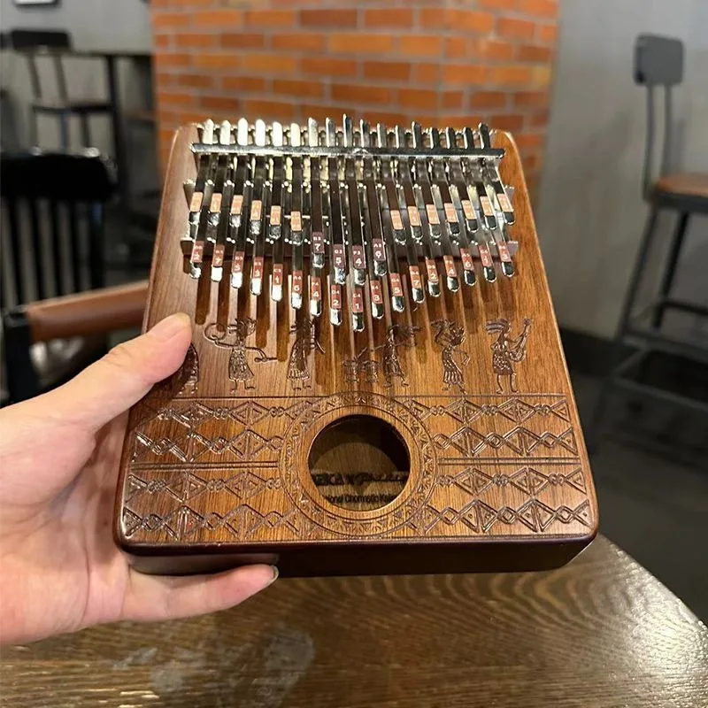 Kalimba de madeira portátil pa - Musical Instrument Keyboard avaliação e preço
