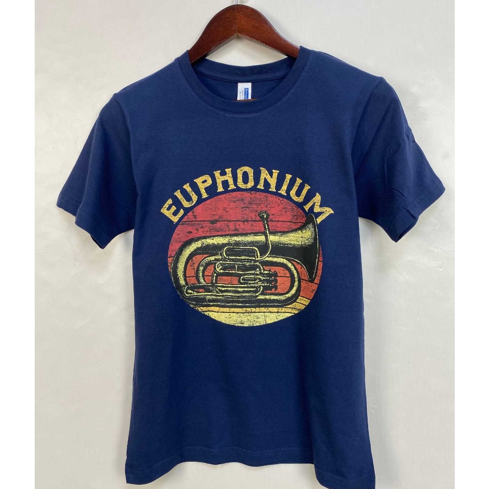 Camiseta engraçada do vintage  - Musical Instrument Euphonium avaliação e preço
