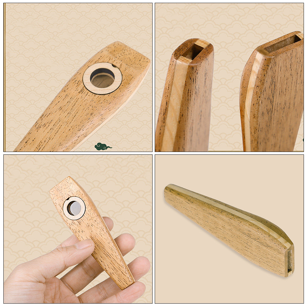 1 conjunto de kazoo de madeira - Musical Instrument Keyboard avaliação e preço