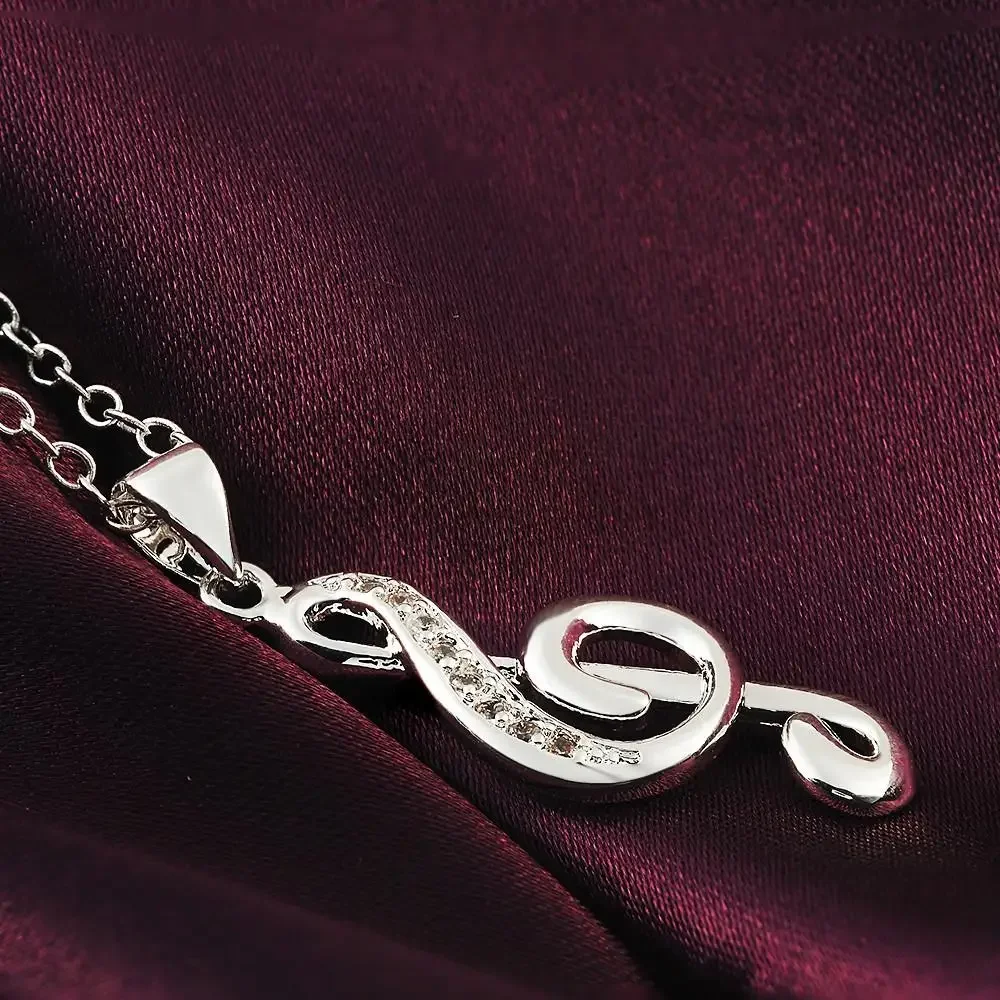 Colar Feminino de Prata 925 co - Musical Instrument Symbols avaliação e preço