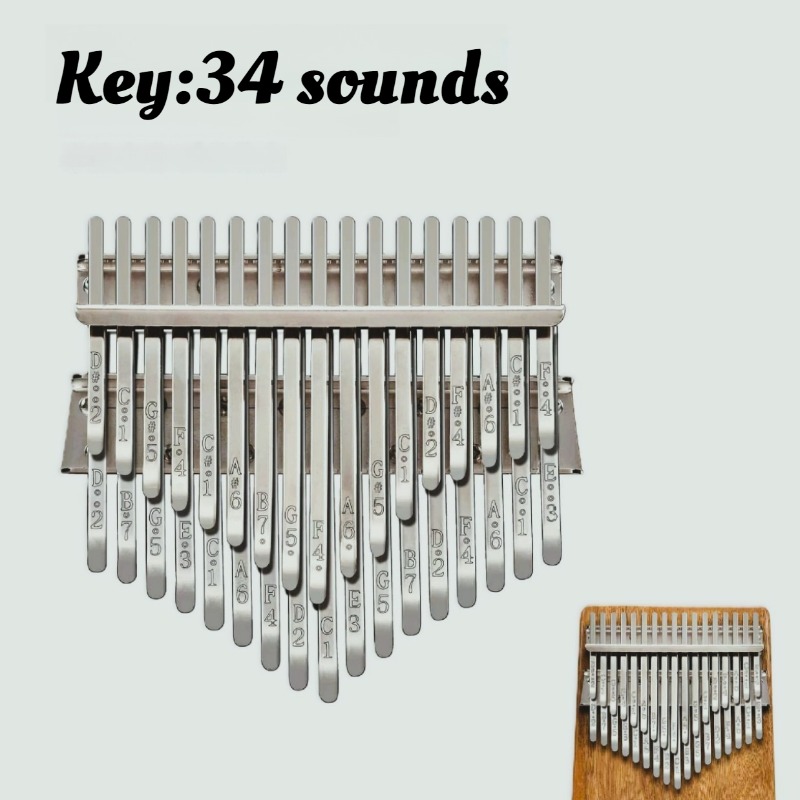 Metal 34 chave kalimba acessór - Musical Instrument Qin avaliação e preço