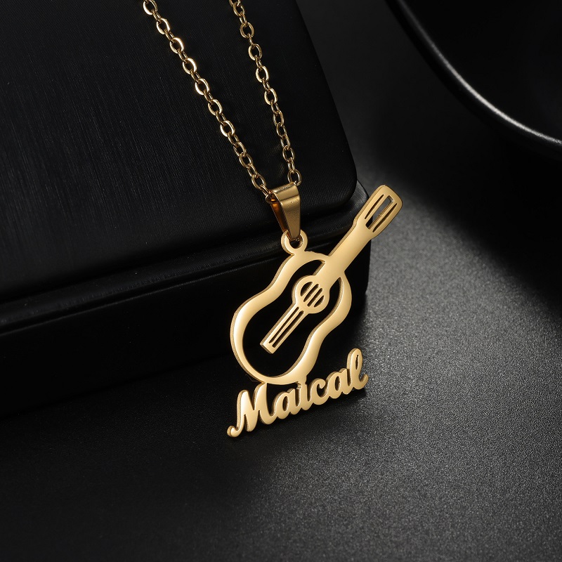 Novo Colar Personalizado com P - Musical Instrument Name avaliação e preço