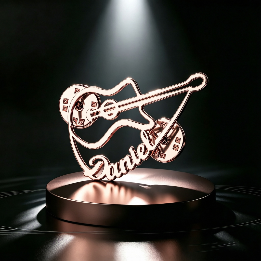 Broche de Violino Personalizad - Musical Instrument Name avaliação e preço