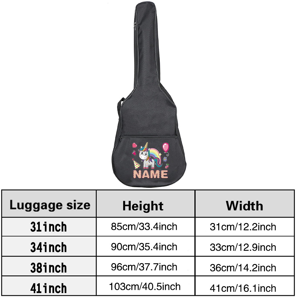Bolsa de guitarra com nome per - Musical Instrument Name avaliação e preço