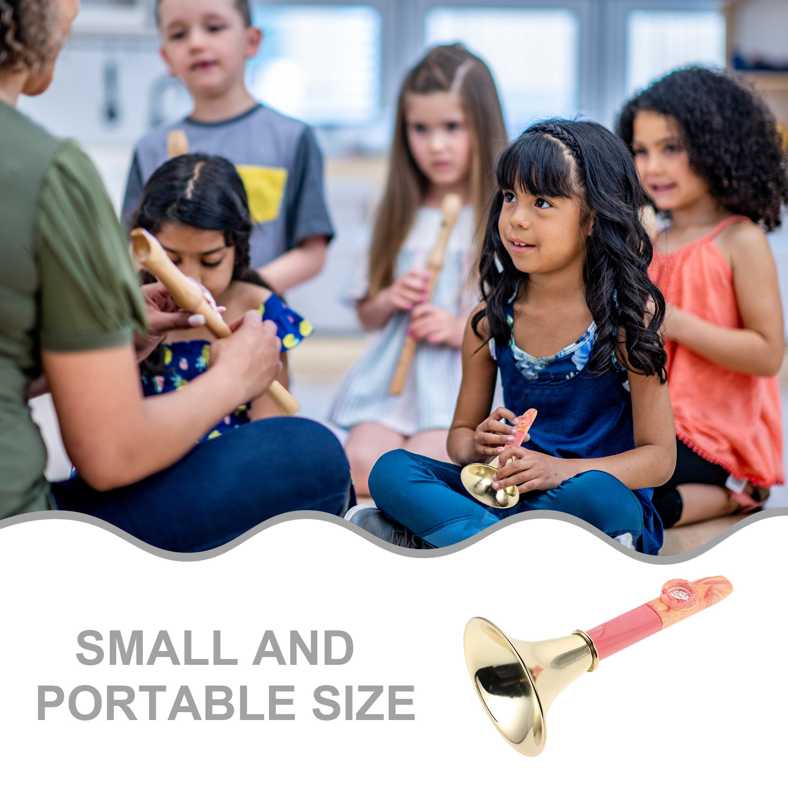 Mini Kazoo de Metal, Trompete  - Musical Instrument Easy To Learn For Adults avaliação e preço