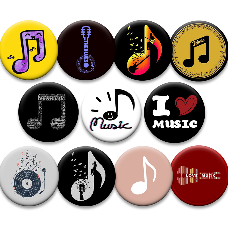 Nota musical emblema criativo  - Musical Instrument Symbols avaliação e preço