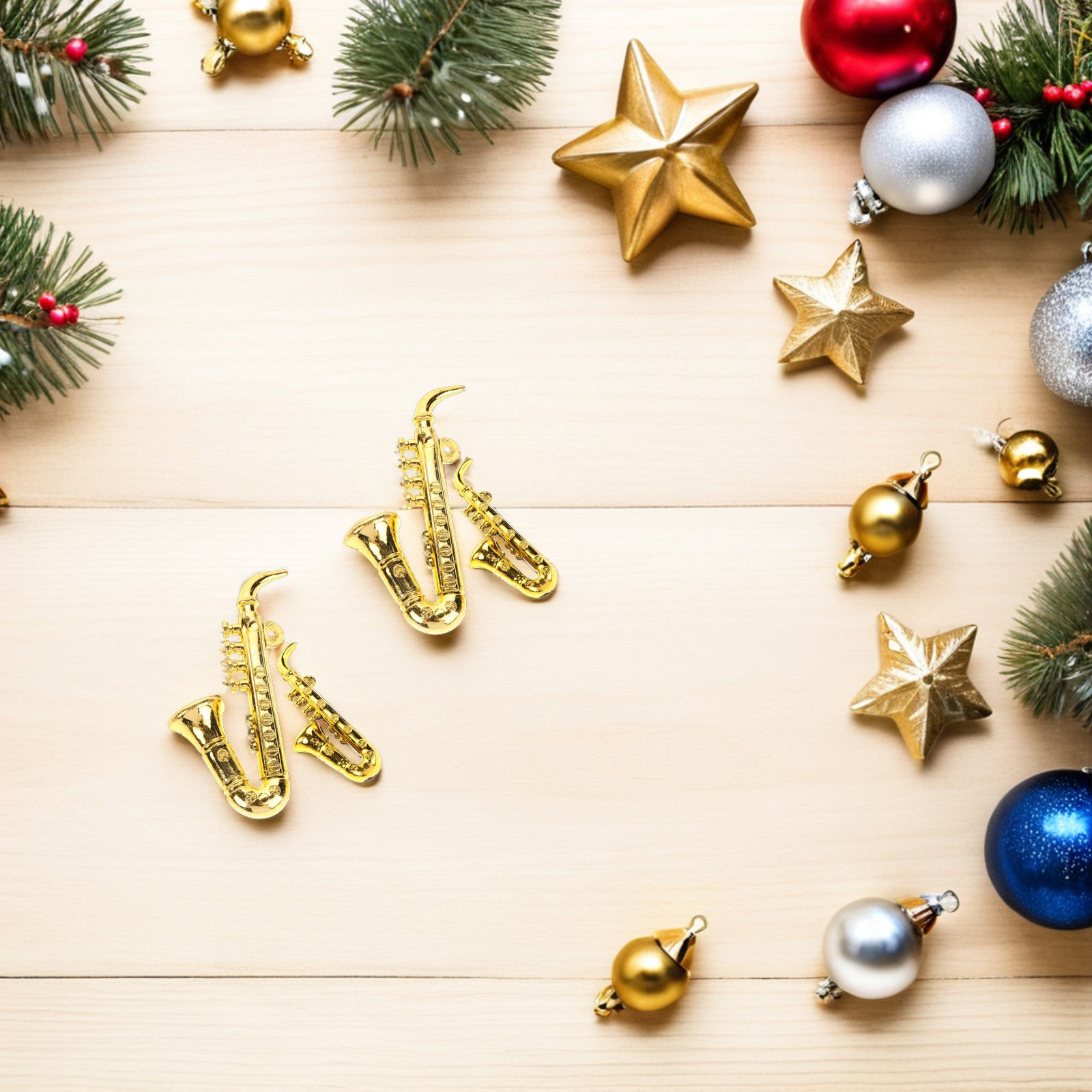 40 peças de enfeites de árvore - Musical Instrument Xmas Ornaments avaliação e preço