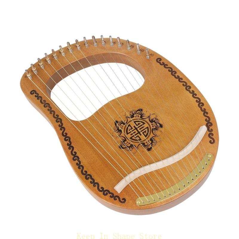 U1jc 16 string mogan lyre harp - Musical Instrument Symbols avaliação e preço