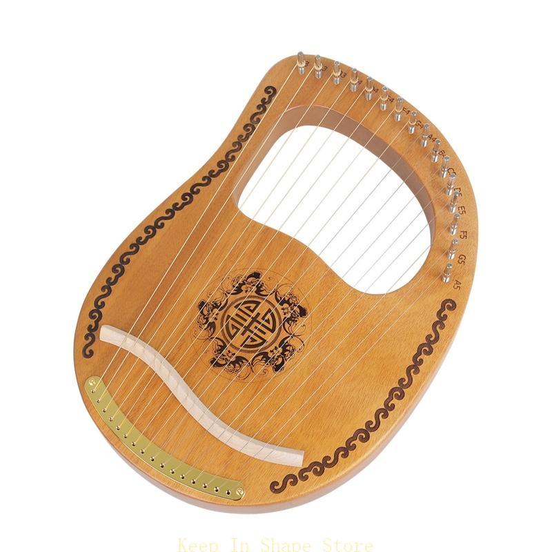 U1jc 16 string mogan lyre harp - Musical Instrument Symbols avaliação e preço