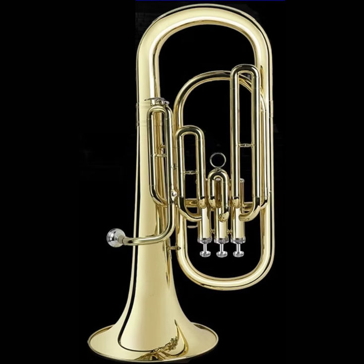 Eufônio em Sib Laqueado Dourad - Musical Instrument Euphonium avaliação e preço