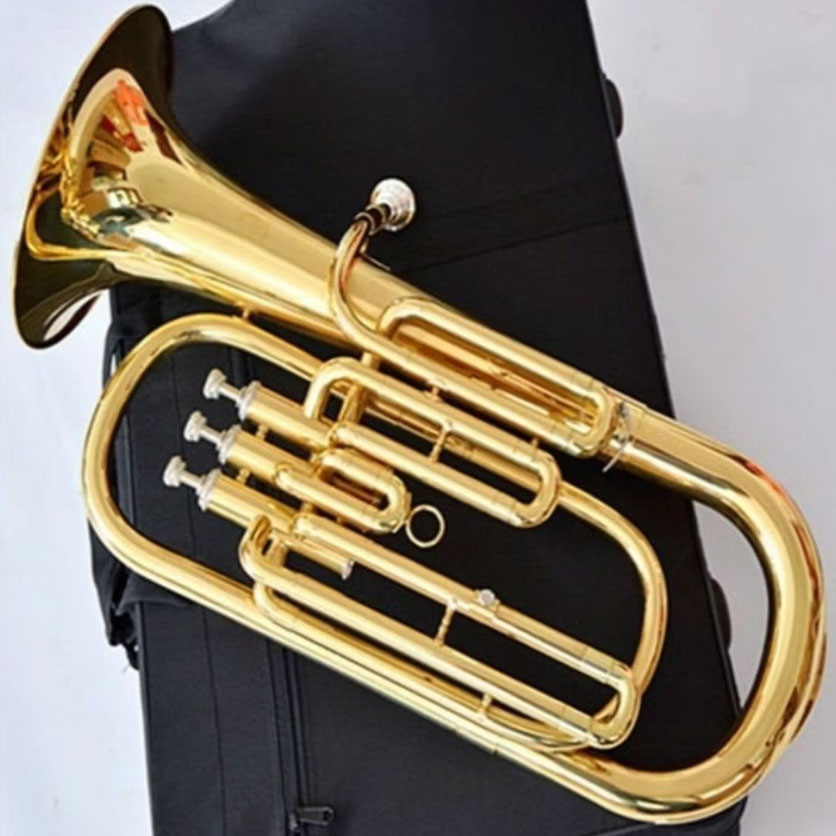 Eufônio em Sib Laqueado Dourad - Musical Instrument Euphonium avaliação e preço