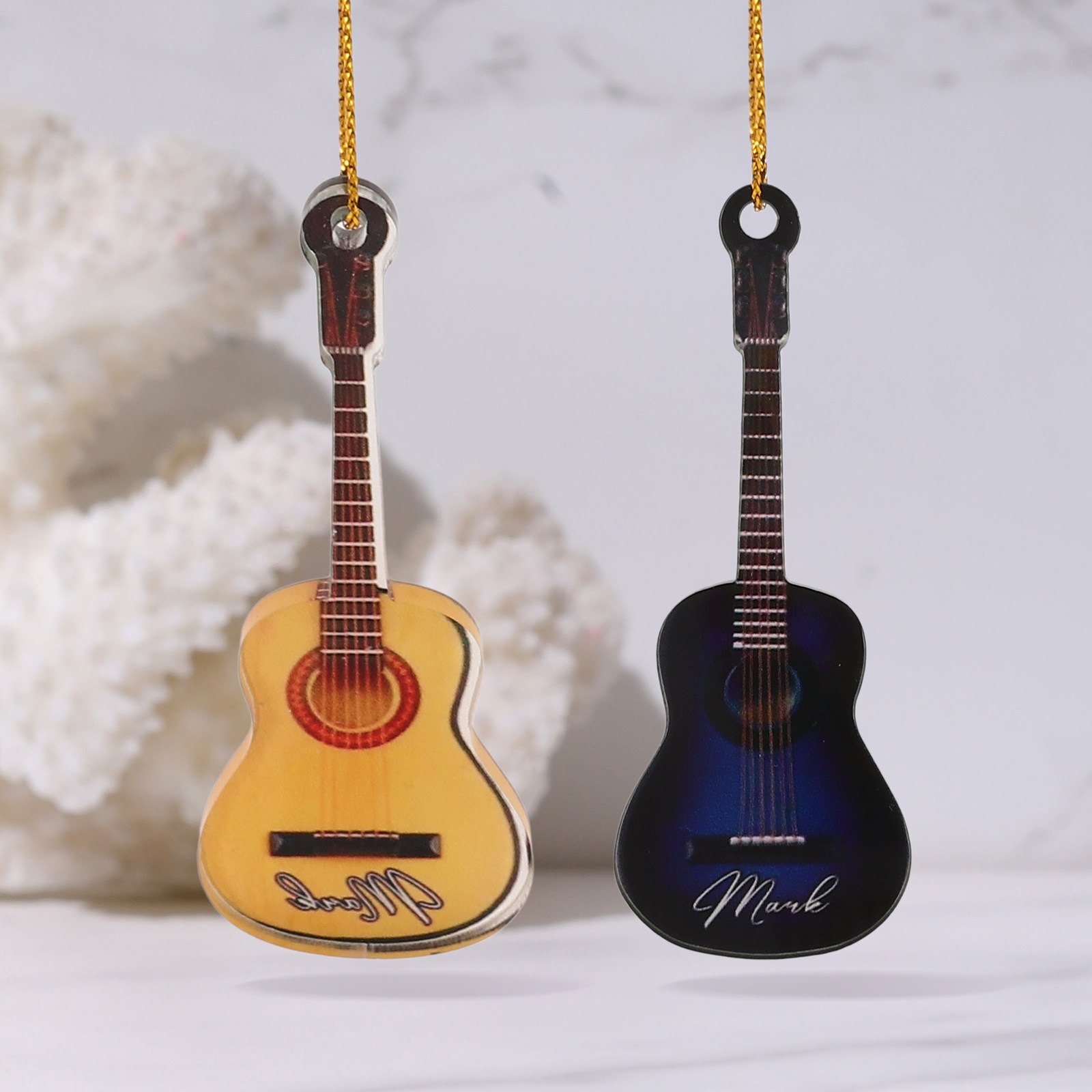 10 Peças de Mini Guitarras Dec - Musical Instrument Xmas Ornaments avaliação e preço