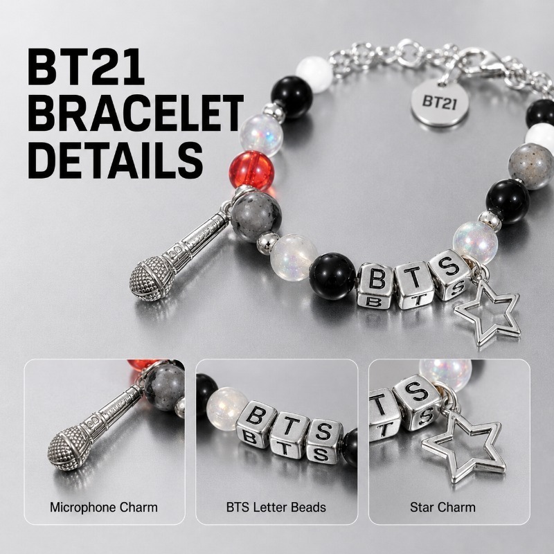 Pulseira de Contas Preta e Ver - Musical Instrument Jewelry avaliação e preço