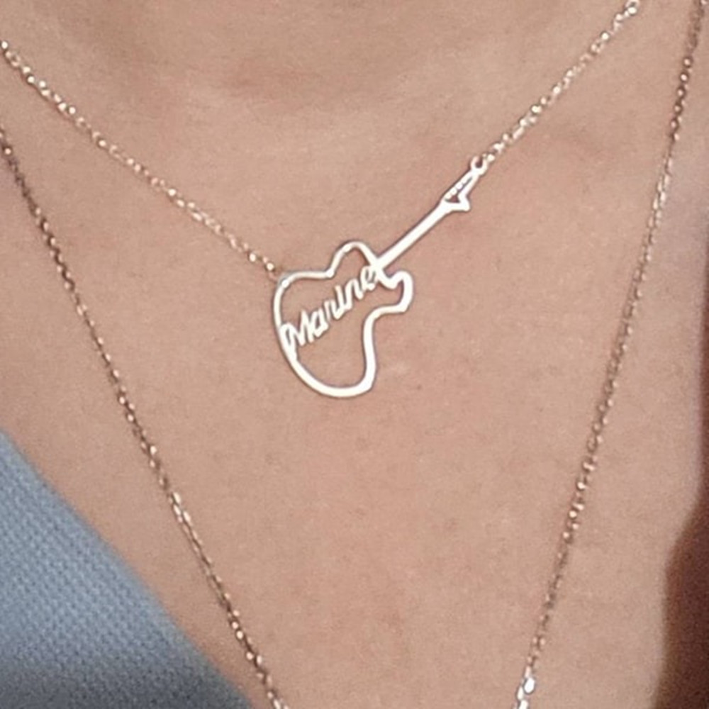 Colar de violino personalizado - Musical Instrument Name avaliação e preço