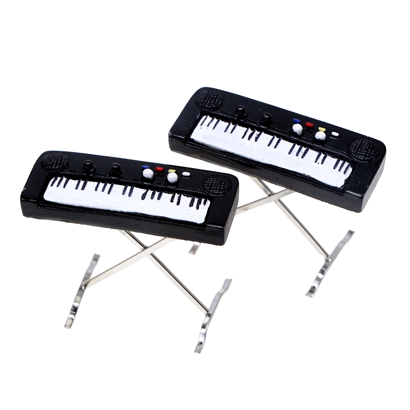 1:12 casa de bonecas em miniat - Musical Instrument Keyboard avaliação e preço